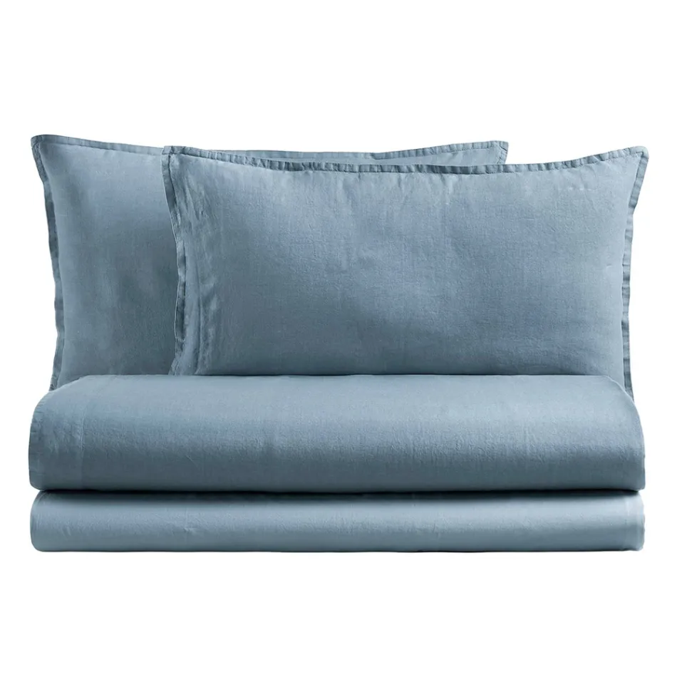 Kompletní manželská postel z čisté bavlny barvená a stínovaná – delikatesa Viadurini