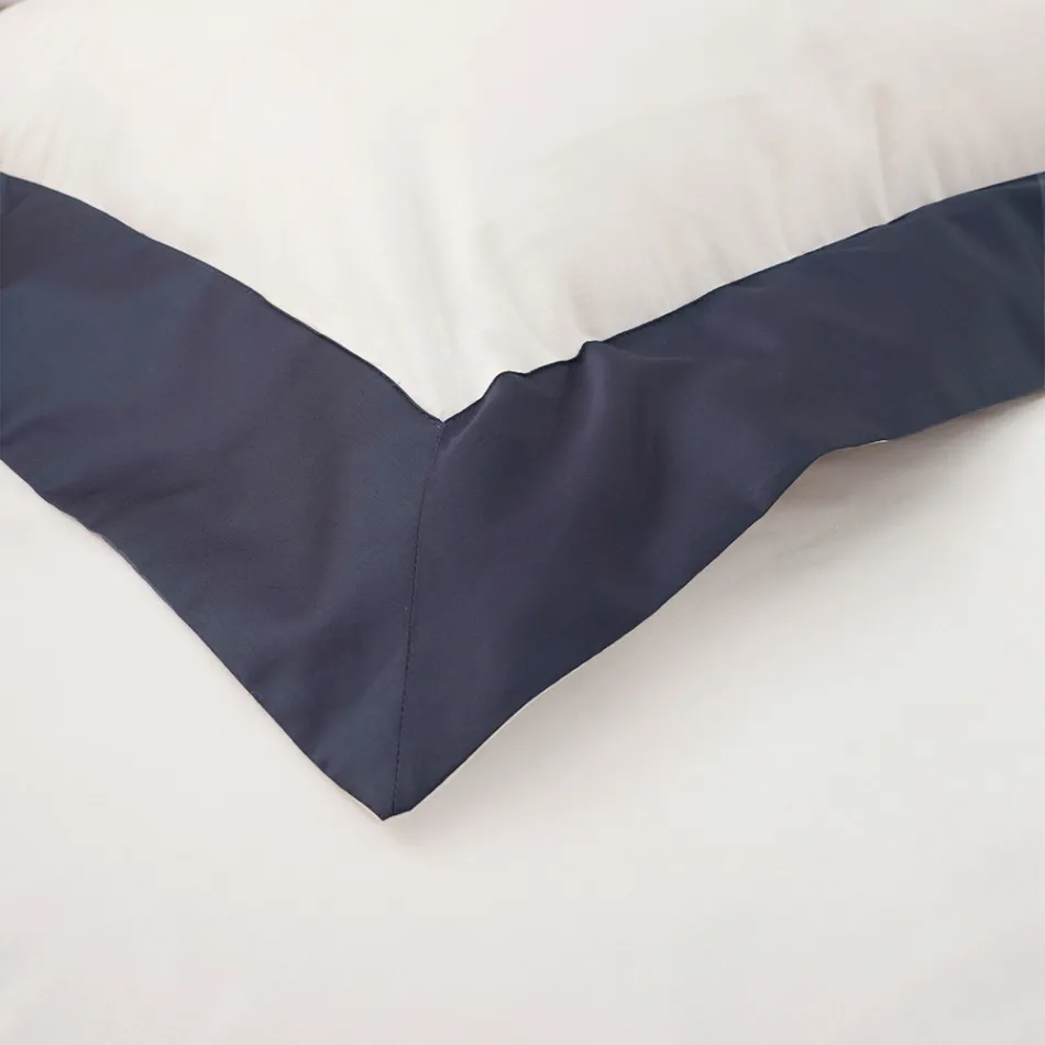 Kompletní ložní souprava Queen ze 100% bavlny a 10% bavlněného saténu - detail Viadurini