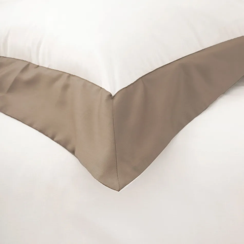 Kompletní postel Queen ze 100% bavlny a 10% bavlněného saténu - detail Viadurini