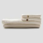 Light Linen Double Bed Set, italské luxusní povlečení - Amauris Viadurini