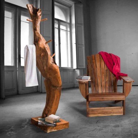 Složení 2 Koupelnový nábytek z masivního teakového dřeva - Solferino Viadurini