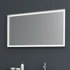 Složení 2 Závěsný koupelnový nábytek v platinové lakované MDF 120 cm - Renga Viadurini