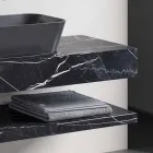 Složení 3 Koupelnový nábytek Gres a umyvadlo Vetrochina 3 barvy - Ramentina Viadurini