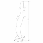 Složení 3 Koupelnový nábytek z teakového dřeva s pryskyřičným umyvadlem - Essence Viadurini