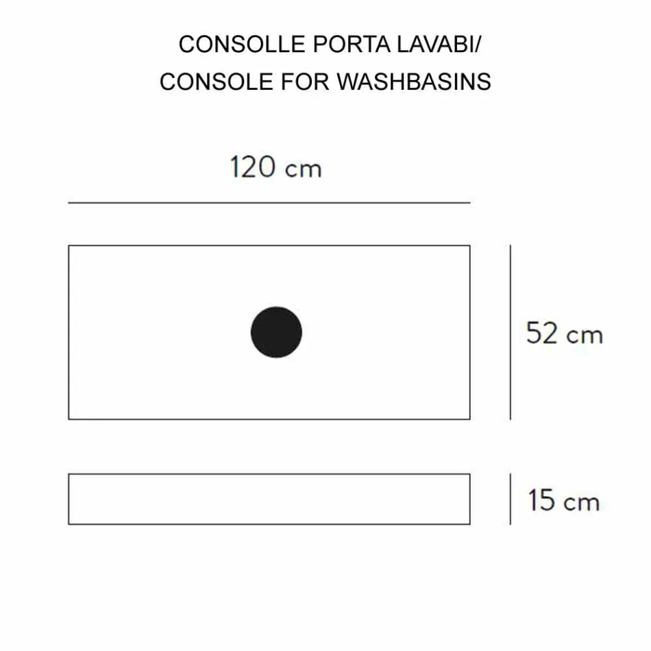 Složení 3 Zavěšený koupelnový nábytek z porcelánového kameniny 4 povrchové úpravy - Rambina Viadurini