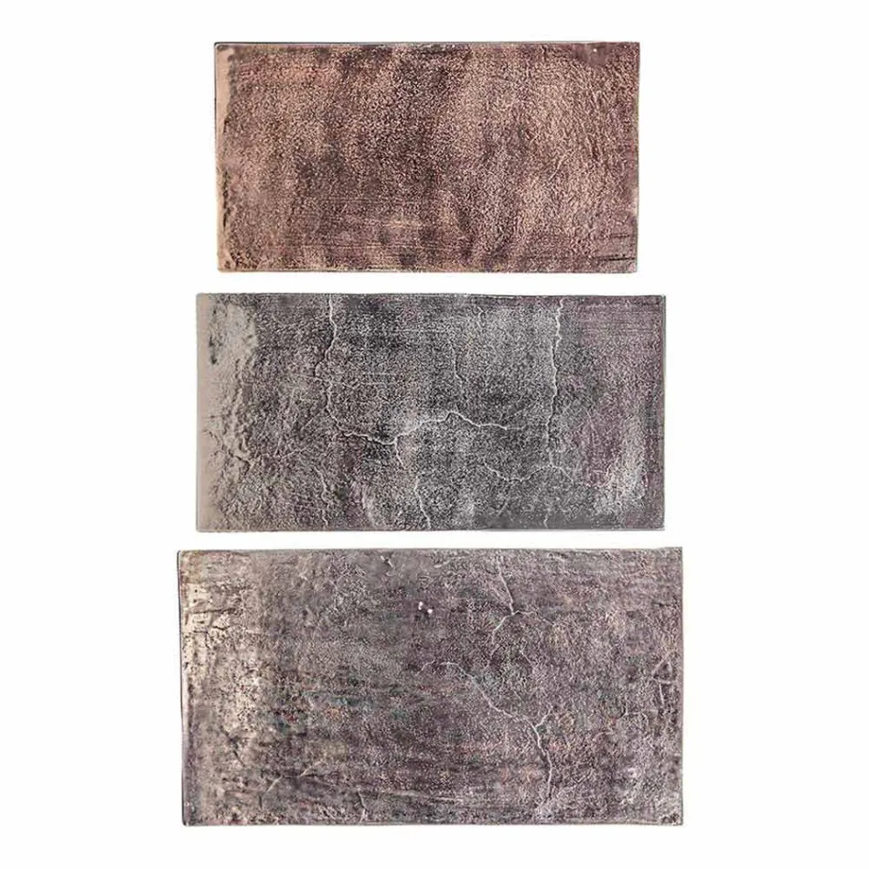 Složení 3 konferenční stolky z hliníku a oceli Homemotion - Salvio Viadurini