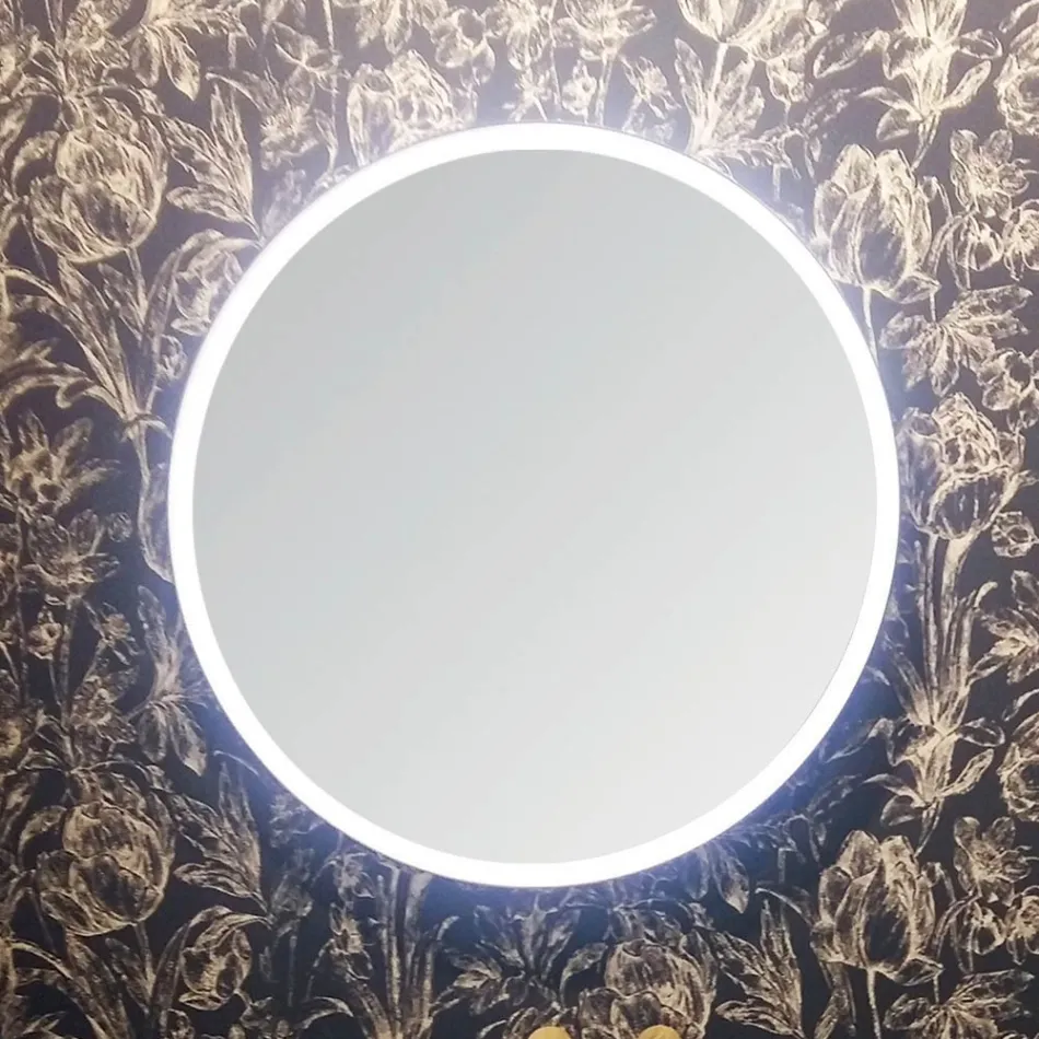 Složení 5 Zavěšený koupelnový nábytek ze dřeva a křišťálu vyrobený v Itálii - Renga Viadurini