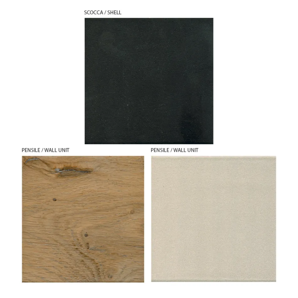 Moderní design stěnové kompozice z MDF Made in Italy - Kristin Viadurini