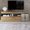 Moderní design stěnové kompozice z MDF Made in Italy - Kristin