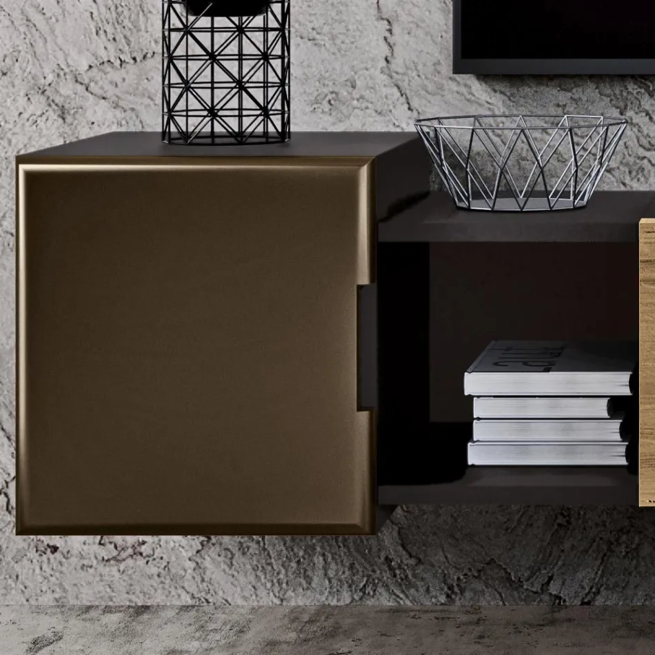 Nástěnná kompozice pro obývací prostor moderního designu Made in Italy - Margit Viadurini