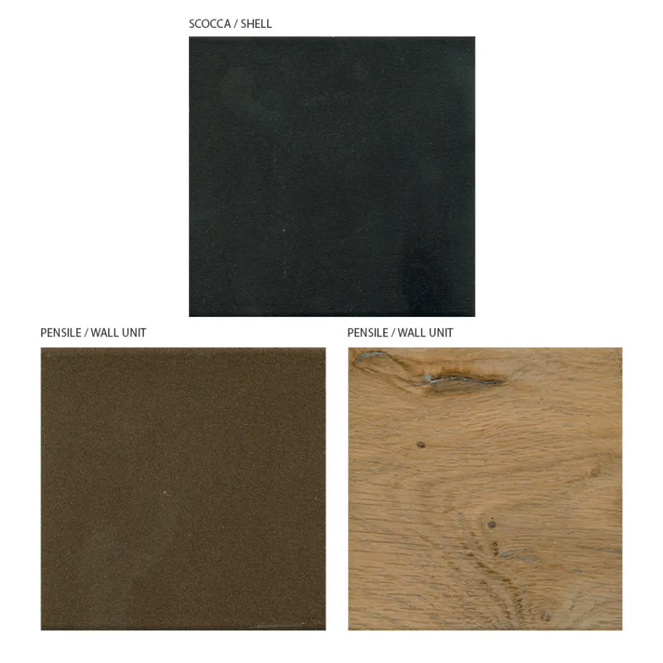 Nástěnná kompozice pro obývací prostor moderního designu Made in Italy - Margit Viadurini