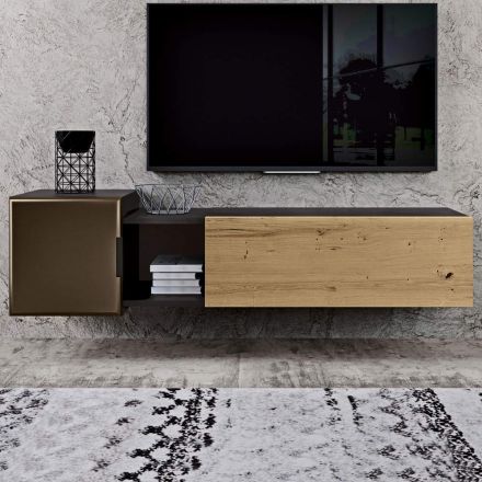 Nástěnná kompozice pro obývací prostor moderního designu Made in Italy - Margit Viadurini