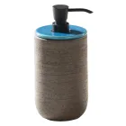 Složení koupelnového nábytku včetně doplňků s modrými detaily - Carolie Viadurini