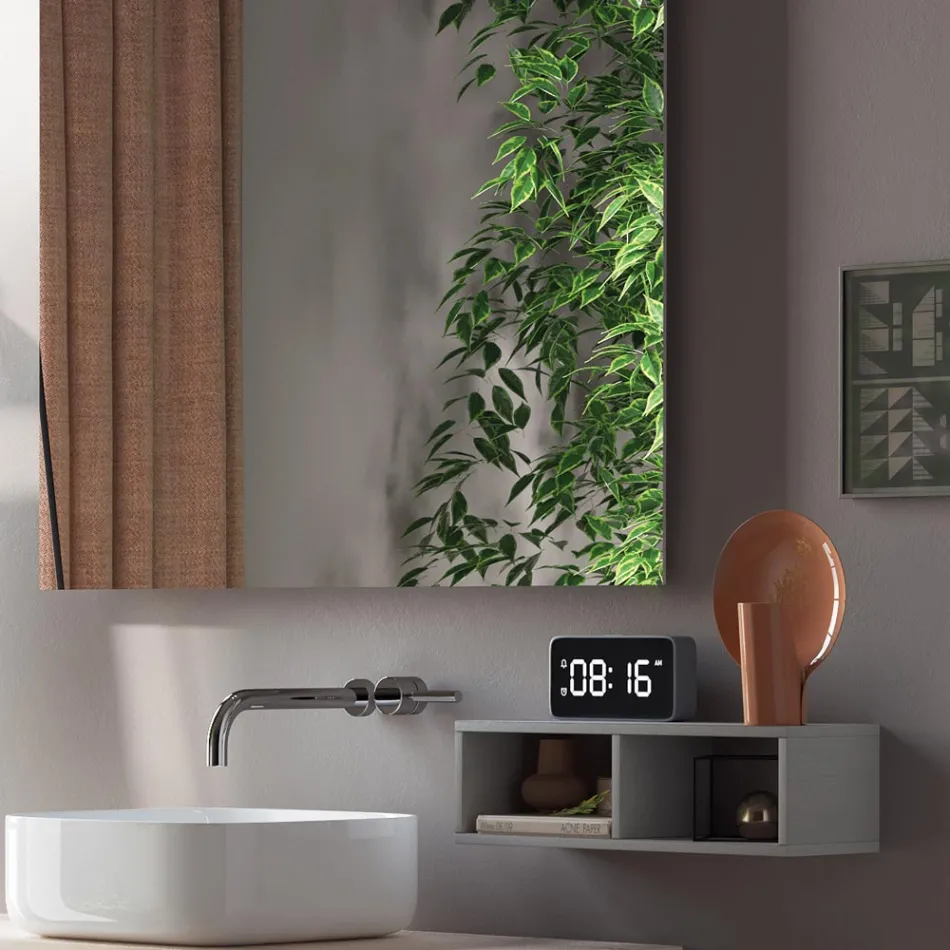 Kompozice koupelny Kompletní s umyvadlem, zrcadlem a podstavcem Made in Italy - Dream Viadurini