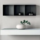 Koupelnová sestava skládající se z police s umyvadlem, nástěnných skříněk a zrcadla - Velaria Viadurini