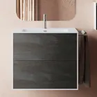 Koupelnová kompozice složená ze zrcadla a základny proti poškrábání Made in Italy - Kilo Viadurini