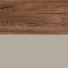 Koupelnová sestava s 1 zásuvkou, 2 dubovými policemi, umyvadlem a zrcadlem - Titan Viadurini