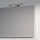 Koupelnová sestava s 1 bílou zásuvkou, zrcadlem a policí Marquina HPL - Velaria Viadurini