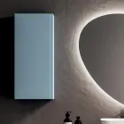 Koupelnová sestava se 2 podstavci, každá s 1 zásuvkou a zrcadlem - titanová Viadurini