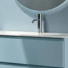 Koupelnová sestava se 2 zásuvkami, 1 otevřenou přihrádkou a zrcadlem - Titan Viadurini