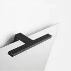 Koupelnová sestava se 2 zásuvkami, šedým skleněným umyvadlem a zrcadlem - Elios Viadurini