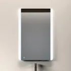 Koupelnová sestava se 3 matně holubě šedými zásuvkami, zrcadlem a umyvadlem - Velaria Viadurini