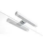 Koupelnová sestava se 4 zásuvkami, 2 keramickými umyvadly a zrcadlem - Titan Viadurini