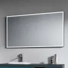 Koupelnová sestava se 4 zásuvkami Avio Blue, zrcadlem a umyvadlem - Velaria Viadurini