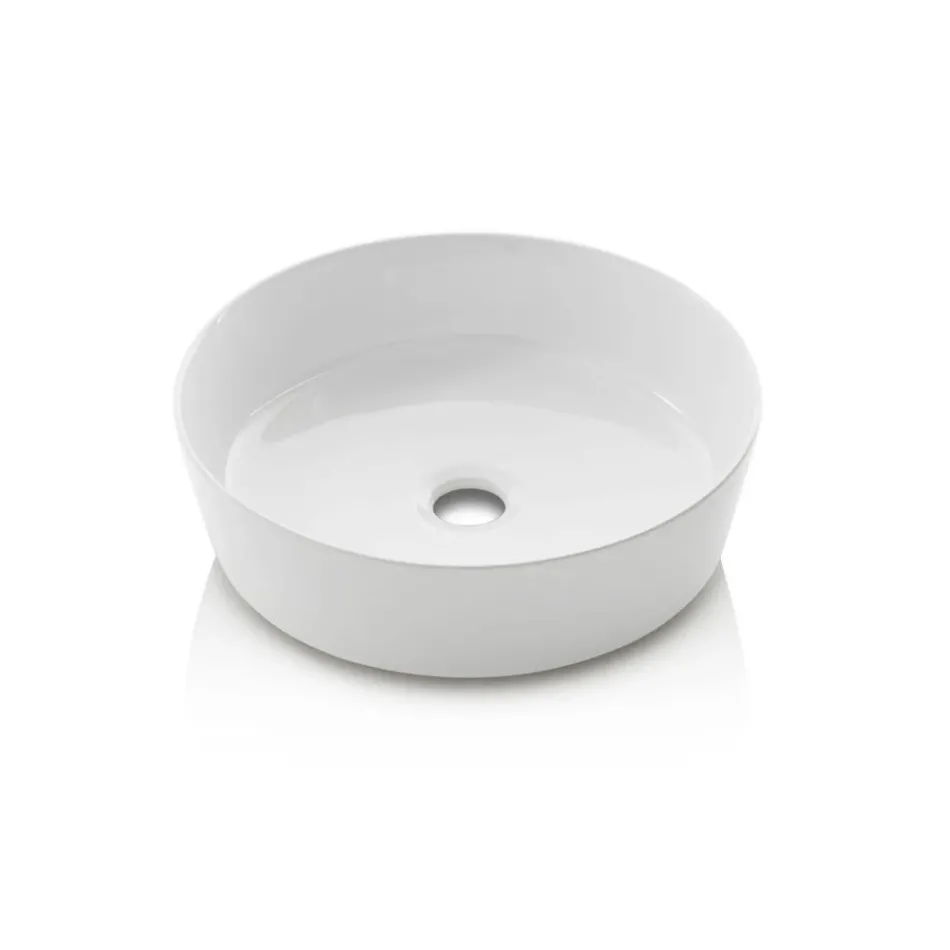 Koupelnová sestava se 4 zásuvkami v dubovém provedení Rio, zrcadlem a umyvadlem - Velaria Viadurini