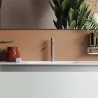 Koupelnová kompozice se závěsným podstavcem, zrcadlem a umyvadlem Made in Italy - Dream Viadurini