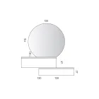 Koupelnová sestava se zásuvkami, keramickým umyvadlem a LED zrcadlem - Elios Viadurini