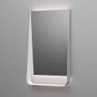 Koupelnová kompozice s pudrově růžovými zásuvkami, umyvadlem a zrcadlem - Elios Viadurini