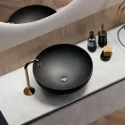 Koupelnová kompozice s umyvadlem, závěsným podstavcem a zrcadlem Made in Italy - sen Viadurini