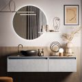 Složení koupelny s umyvadlem, závěsným podstavcem a zrcadlem Made in Italy - sen