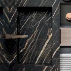 Koupelnová sestava s umyvadlem Noir Desir Gres - Orione Viadurini