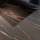 Koupelnová sestava s umyvadlem Noir Desir Gres - Orione Viadurini