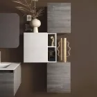 Koupelnové složení s pryskyřičným umyvadlem, Made in Italy Základna proti poškrábání - Dream Viadurini