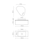 Koupelnová kompozice s moderním zrcadlem, made in Italy podstavec a umyvadlo - sen Viadurini