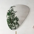 Složení koupelny s moderním zrcadlem a konzolovým umyvadlem Made in Italy - Palom Viadurini