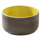 Kompozice koupelnového designu žlutá barva s doplňky a zrcadlem - Patryk Viadurini