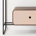 Složení koupelny Umyvadlo z keramiky a zrcadla Made in Italy - Chantal Viadurini