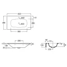 Složení koupelny Umyvadlo z keramiky a zrcadla Made in Italy - Chantal Viadurini