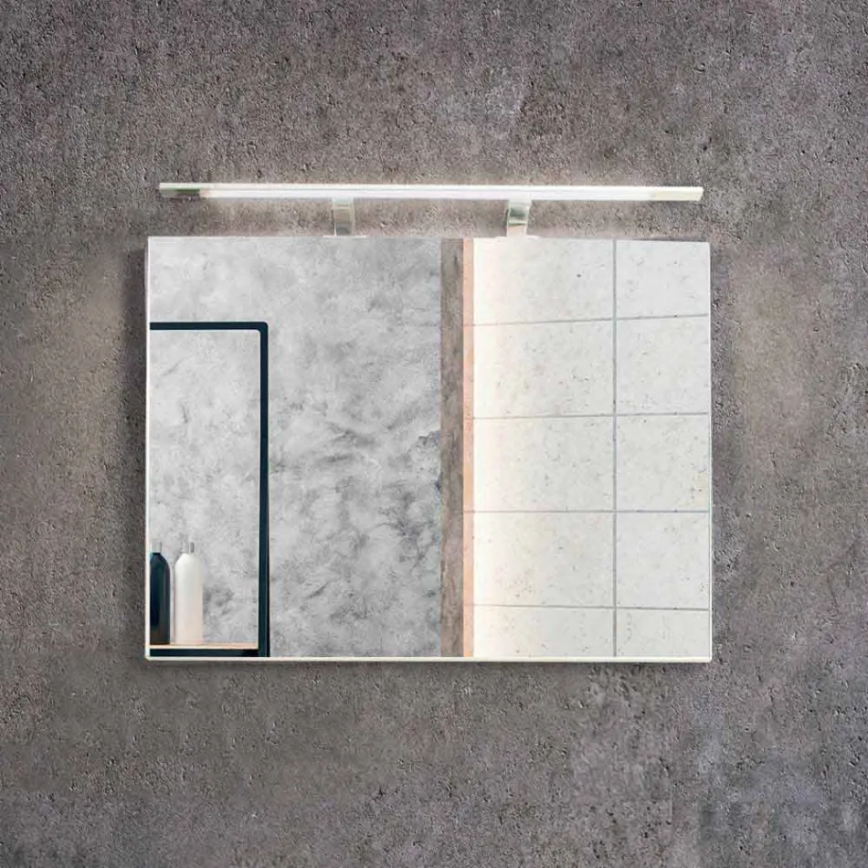 Složení pozastavená koupelna v Mdf lakované Made in Italy - Becky Viadurini