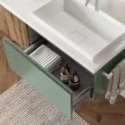 Sage Green a Cannettato Dub Koupelnové složení Made in Italy - Uran Viadurini