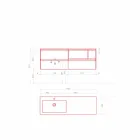 Složení koupelnového nábytku, moderní a zavěšený design vyrobený v Itálii - Callisi8 Viadurini