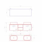Moderní designová závěsná koupelnová kompozice vyrobená v Itálii - Callisi14 Viadurini