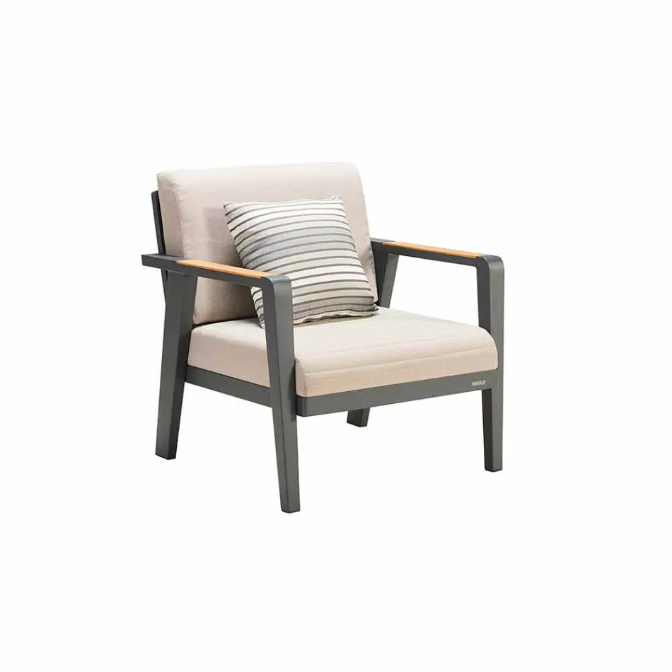 Složení zahrady 2místná pohovka, 2 křesla a konferenční stolek - Moira Viadurini