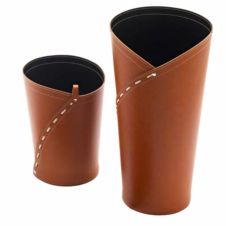 Moderní designové kancelářské složení v kůži Made in Italy - Giulio Viadurini