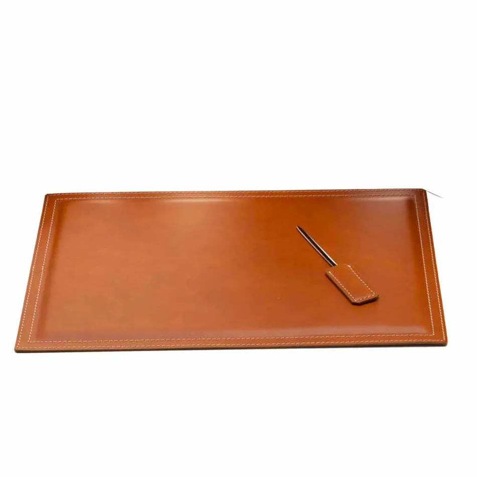 Moderní designové kancelářské složení v kůži Made in Italy - Giulio Viadurini