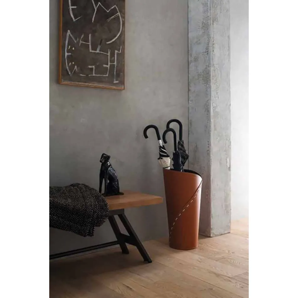 Moderní designové kancelářské složení v kůži Made in Italy - Giulio Viadurini